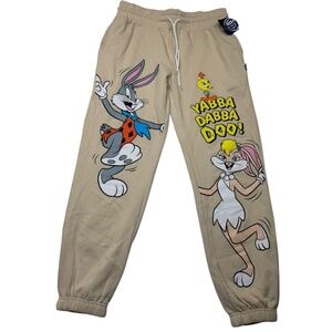 Yabba, Dabba Doo & Space Jam LOLA Tweety Bird Double Sided Sweatpants Joggers
